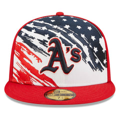 Athletics New Era 2022 4th of July On-Field 59FIFTY Fitted Hat - Red Hats