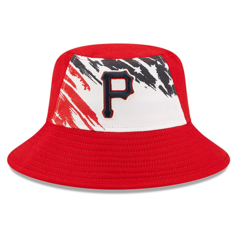 Pittsburgh Pirates New Era 2022 4th of July Bucket Hat - Red Hats