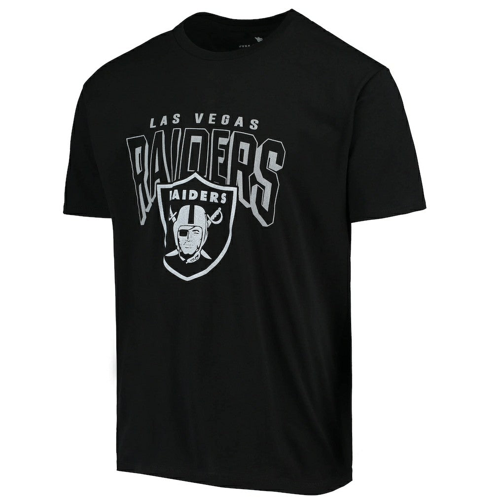Las Vegas Raiders Junk Food Bold Logo T-Shirt - Black T-shirts