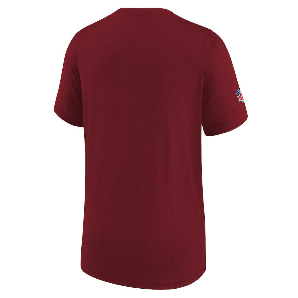 Washington Commanders Youth Sideline Legend Performance T-Shirt - Burgundy T-shirts