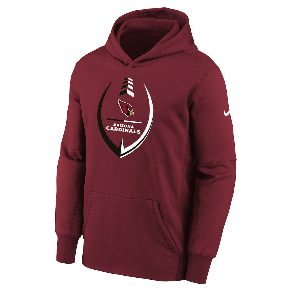 Arizona Cardinals Youth Icon Performance Pullover Hoodie - Cardinal Hoodies