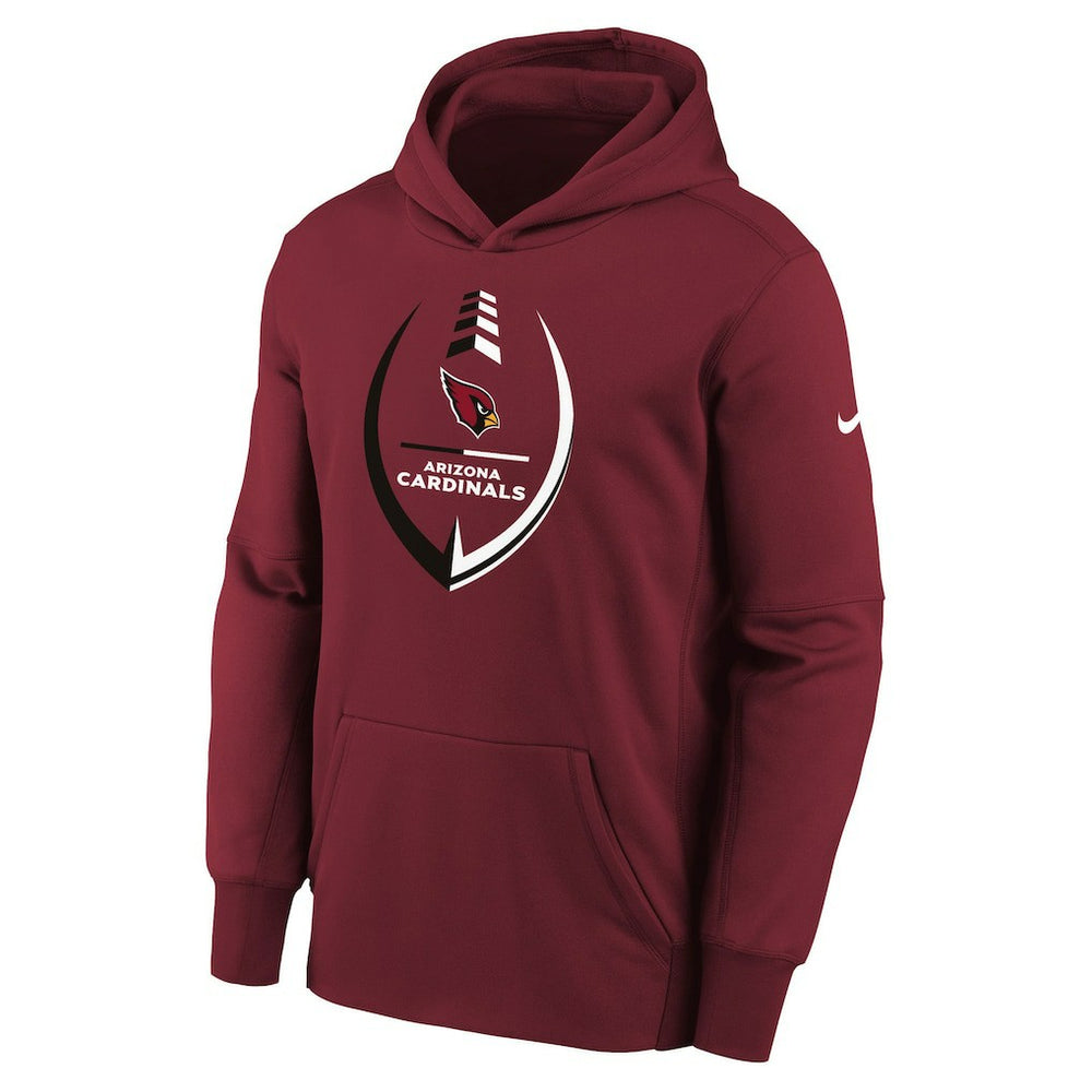 Arizona Cardinals Youth Icon Performance Pullover Hoodie - Cardinal Hoodies