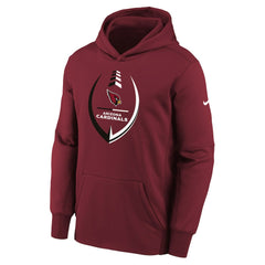 Arizona Cardinals Youth Icon Performance Pullover Hoodie - Cardinal Hoodies