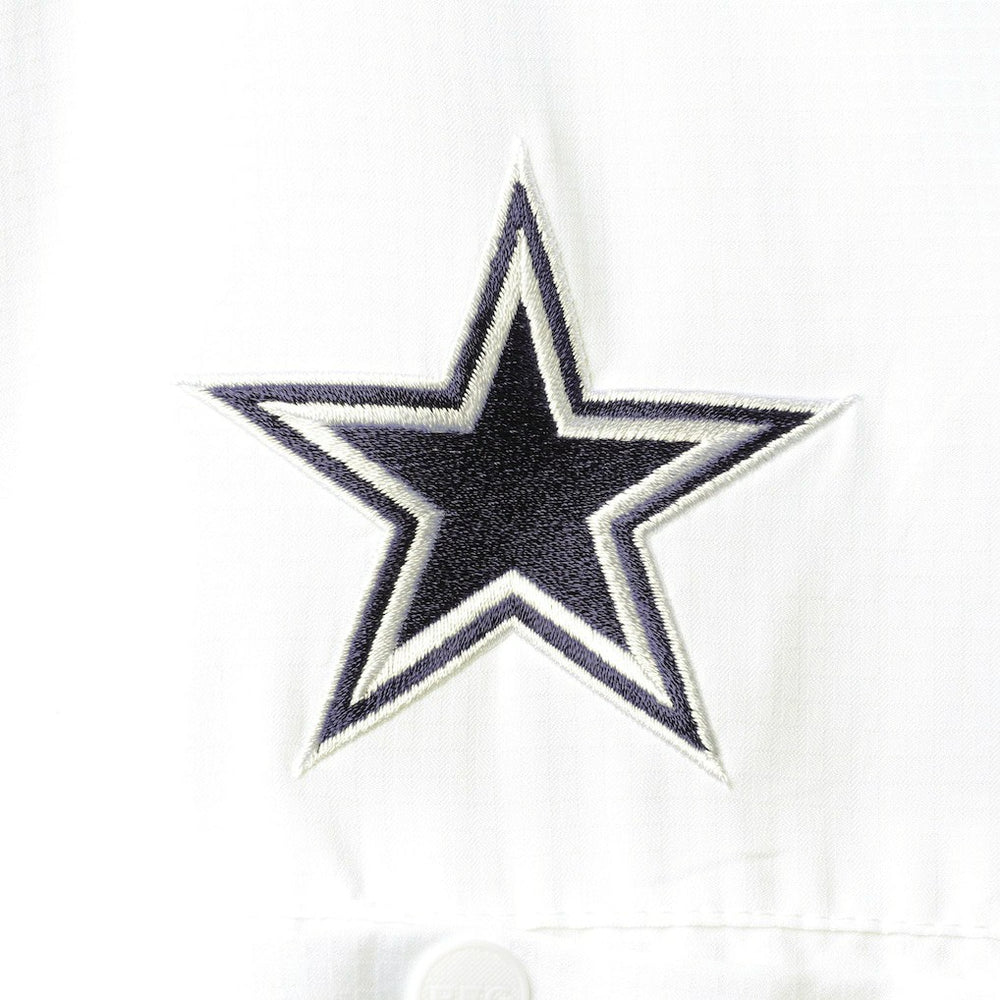 Dallas Cowboys Tamiami Omni-Shade Button-Down Short Sleeve Shirt - White Shorts