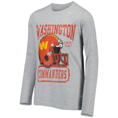 Washington Commanders Youth Head-to-Head Long Sleeve T-Shirt - Heathered Gray T-shirts