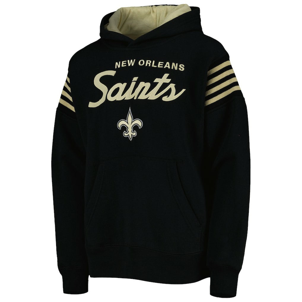 New Orleans Saints Youth The Champ Is Here Pullover Hoodie - Black Hoodies