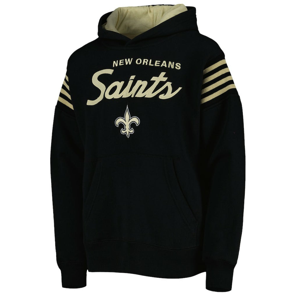 New Orleans Saints Youth The Champ Is Here Pullover Hoodie - Black Hoodies