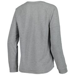 Tampa Bay Buccaneers Juniors All Striped Up Raglan Long Sleeve T-Shirt - Heathered Gray T-shirts