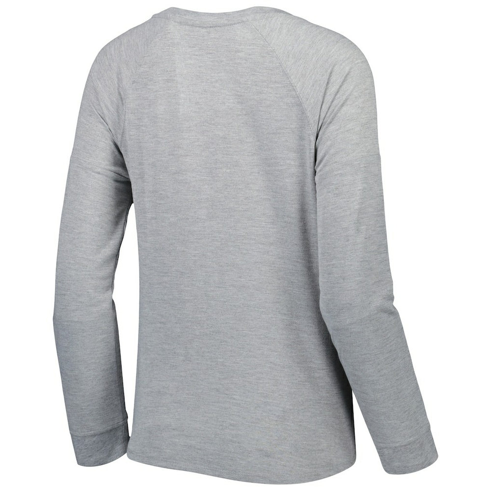 Washington Commanders Juniors All Striped Up Raglan Long Sleeve T-Shirt - Heathered Gray T-shirts