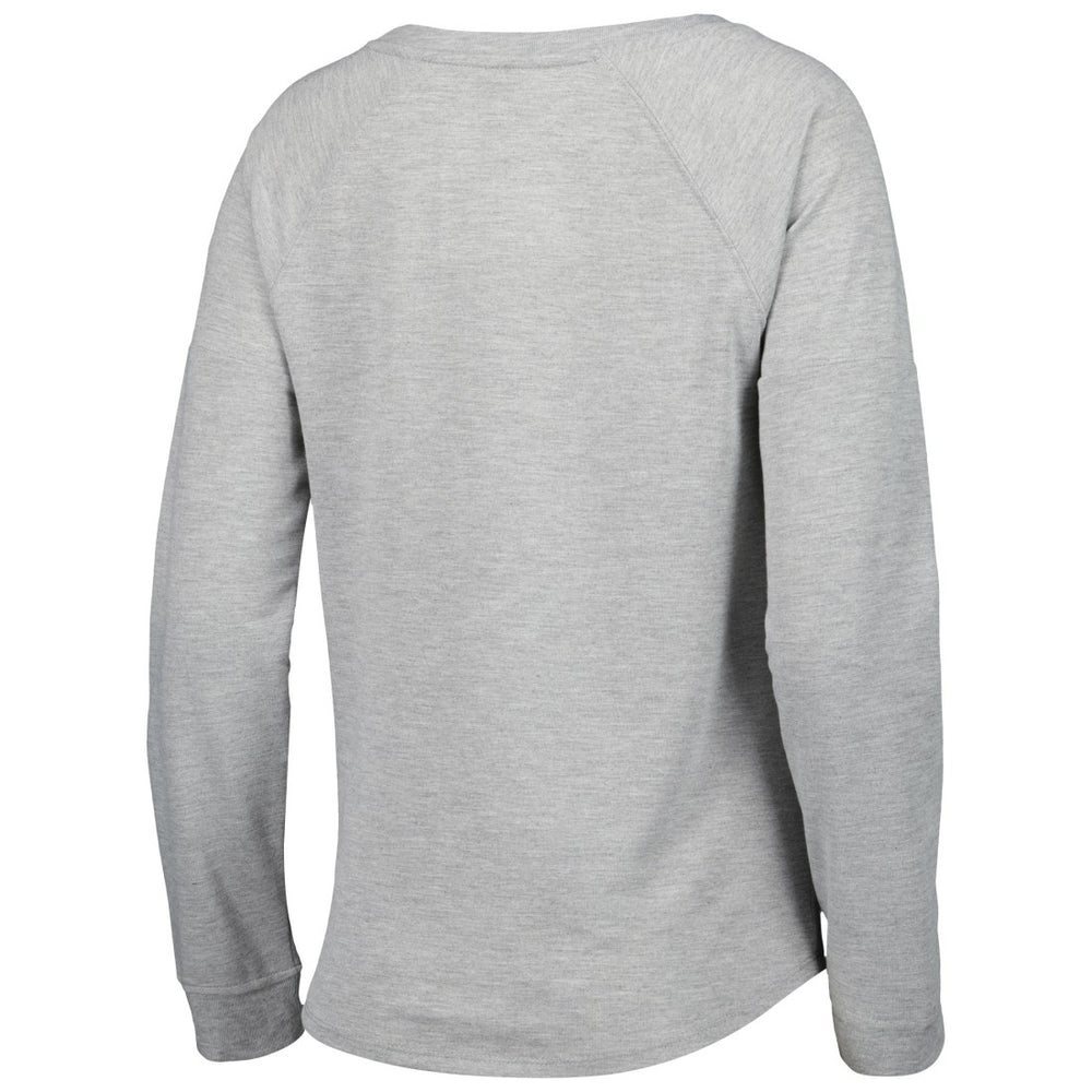 Seattle Seahawks Juniors All Striped Up Raglan Long Sleeve T-Shirt - Heathered Gray T-shirts