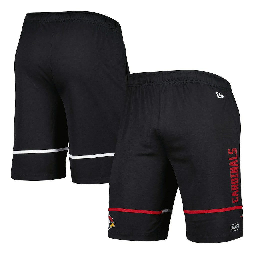 Arizona Cardinals New Era Combine Authentic Rusher Training Shorts - Black Shorts