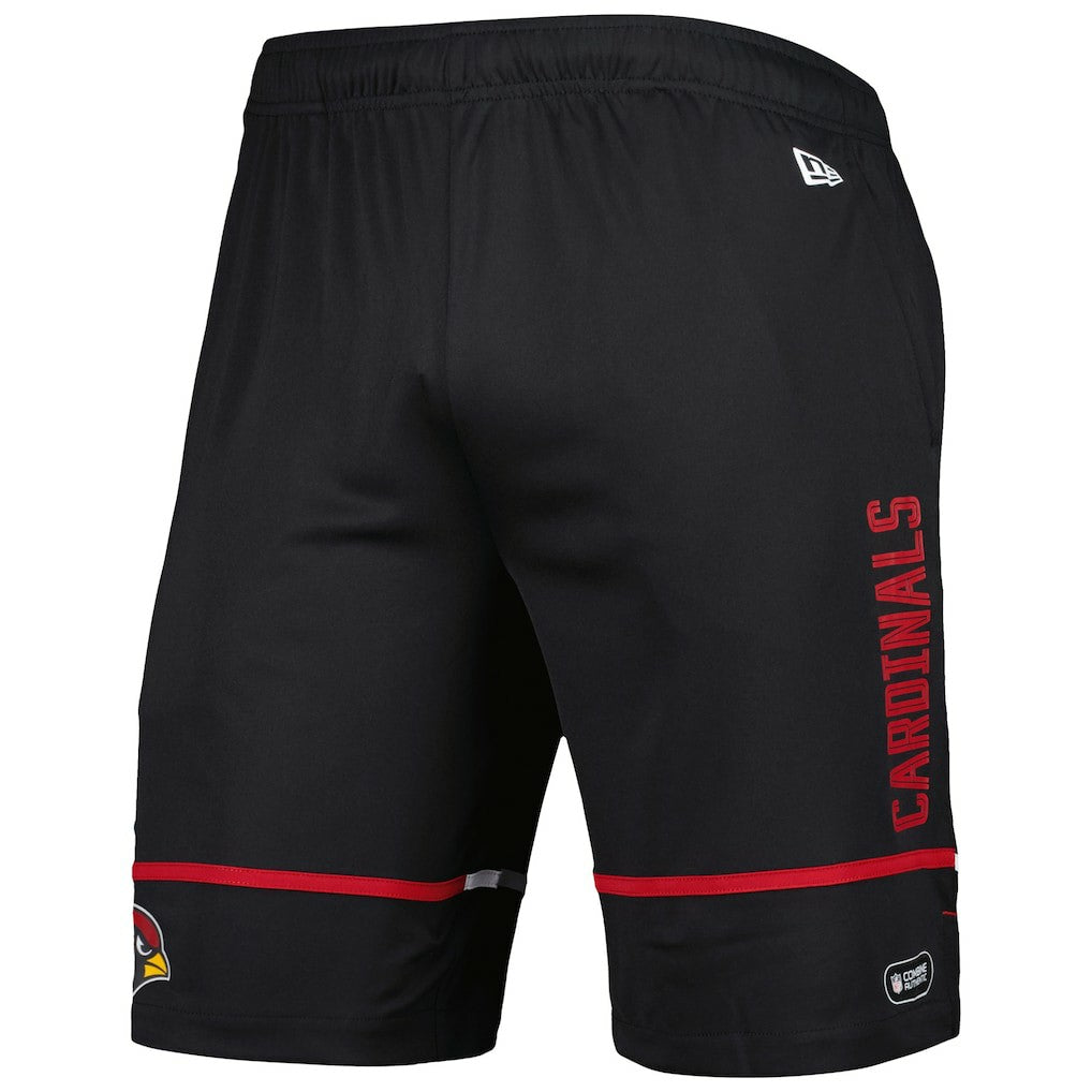 Arizona Cardinals New Era Combine Authentic Rusher Training Shorts - Black Shorts