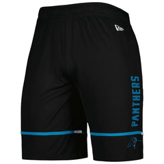 Carolina Panthers New Era Combine Authentic Rusher Training Shorts - Black Shorts