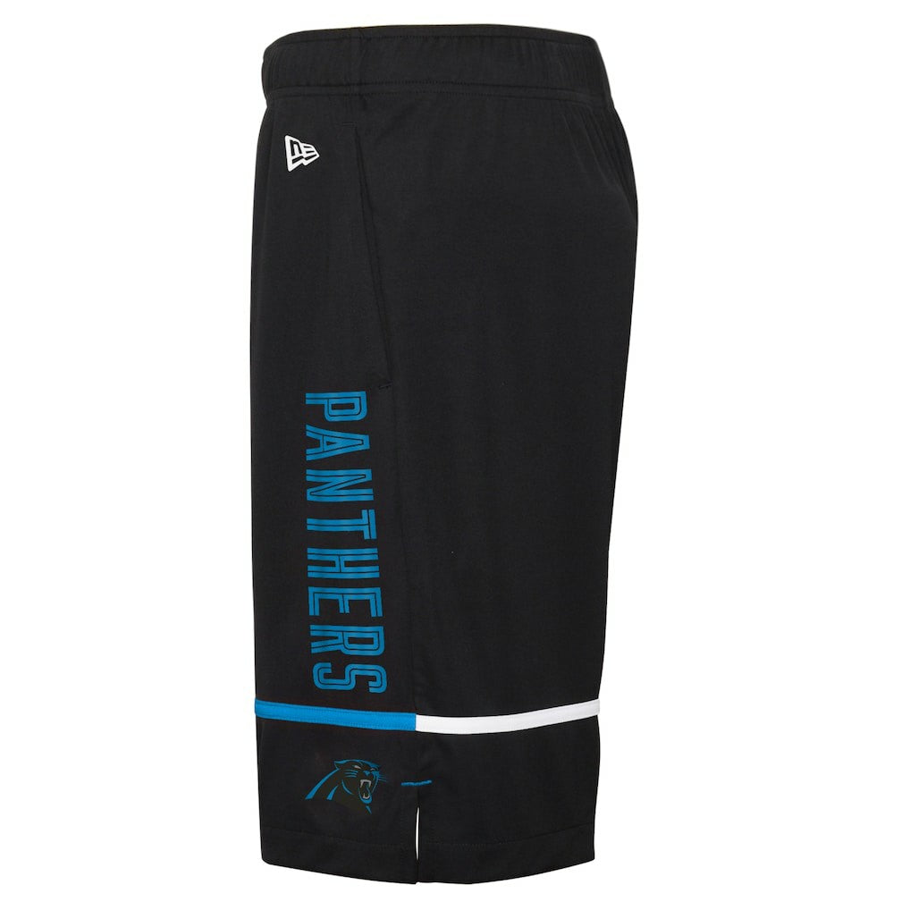 Carolina Panthers New Era Combine Authentic Rusher Training Shorts - Black Shorts