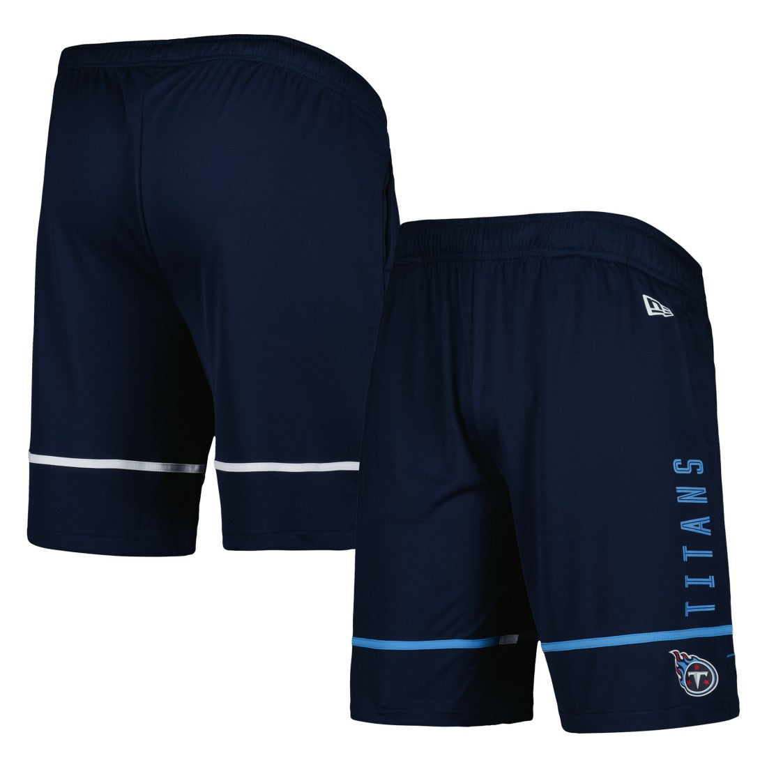 Tennessee Titans New Era Combine Authentic Rusher Training Shorts - Navy Shorts