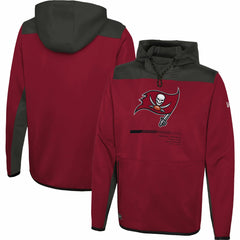 Tampa Bay Buccaneers New Era Combine Authentic Hard Hitter Pullover Hoodie - Red Hoodies