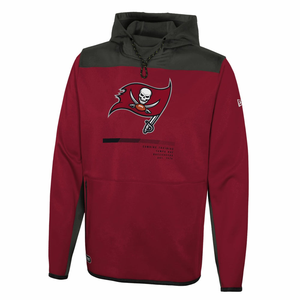 Tampa Bay Buccaneers New Era Combine Authentic Hard Hitter Pullover Hoodie - Red Hoodies