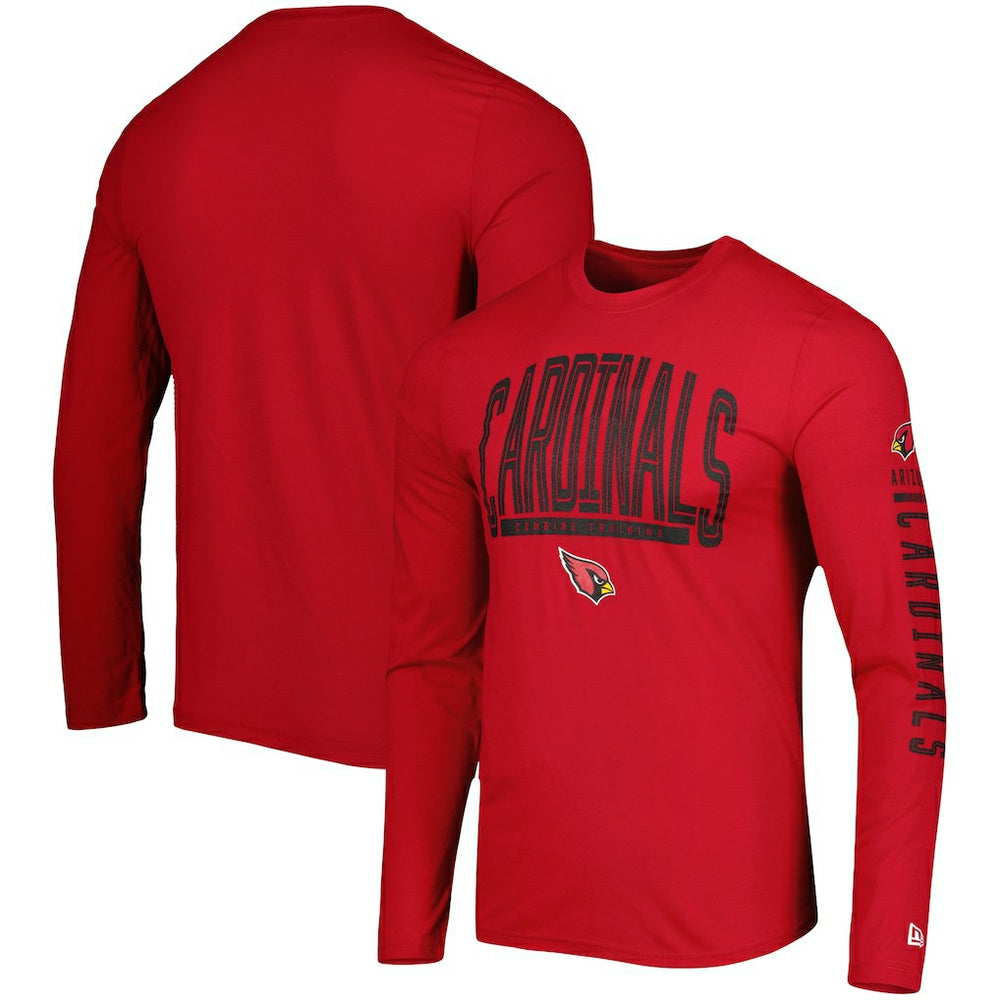 Arizona Cardinals New Era Combine Authentic Home Stadium Long Sleeve T-Shirt - Cardinal T-shirts