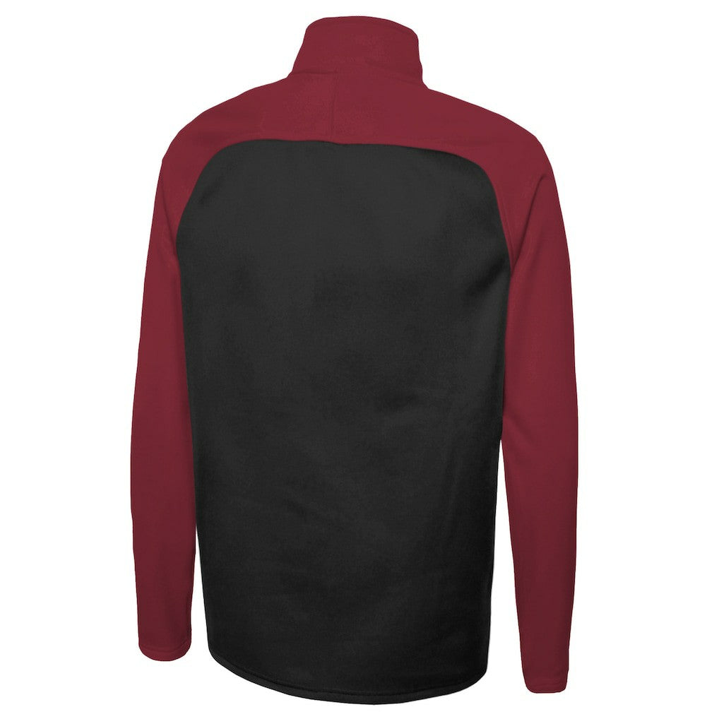 Arizona Cardinals New Era Combine Authentic O-Line Raglan Half-Zip Jacket - Black Jackets