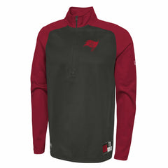 Tampa Bay Buccaneers New Era Combine Authentic O-Line Raglan Half-Zip Jacket - Black Jackets