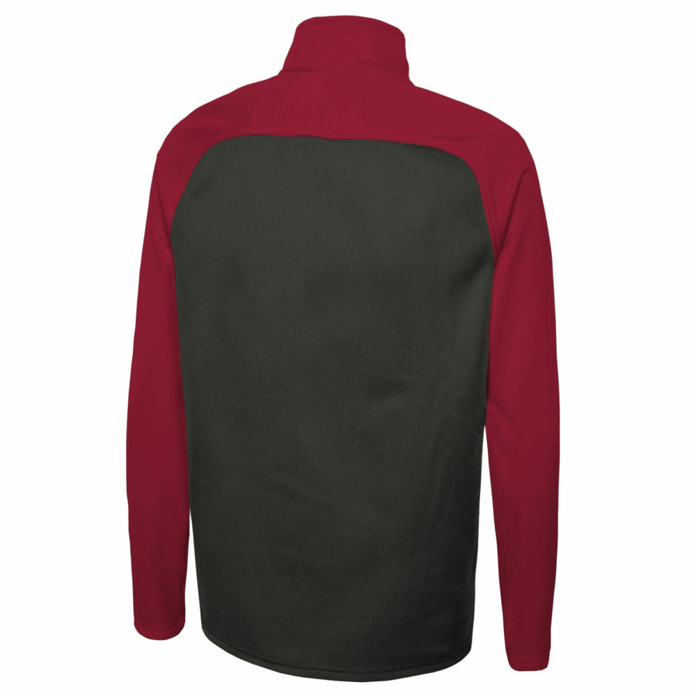 Tampa Bay Buccaneers New Era Combine Authentic O-Line Raglan Half-Zip Jacket - Black Jackets