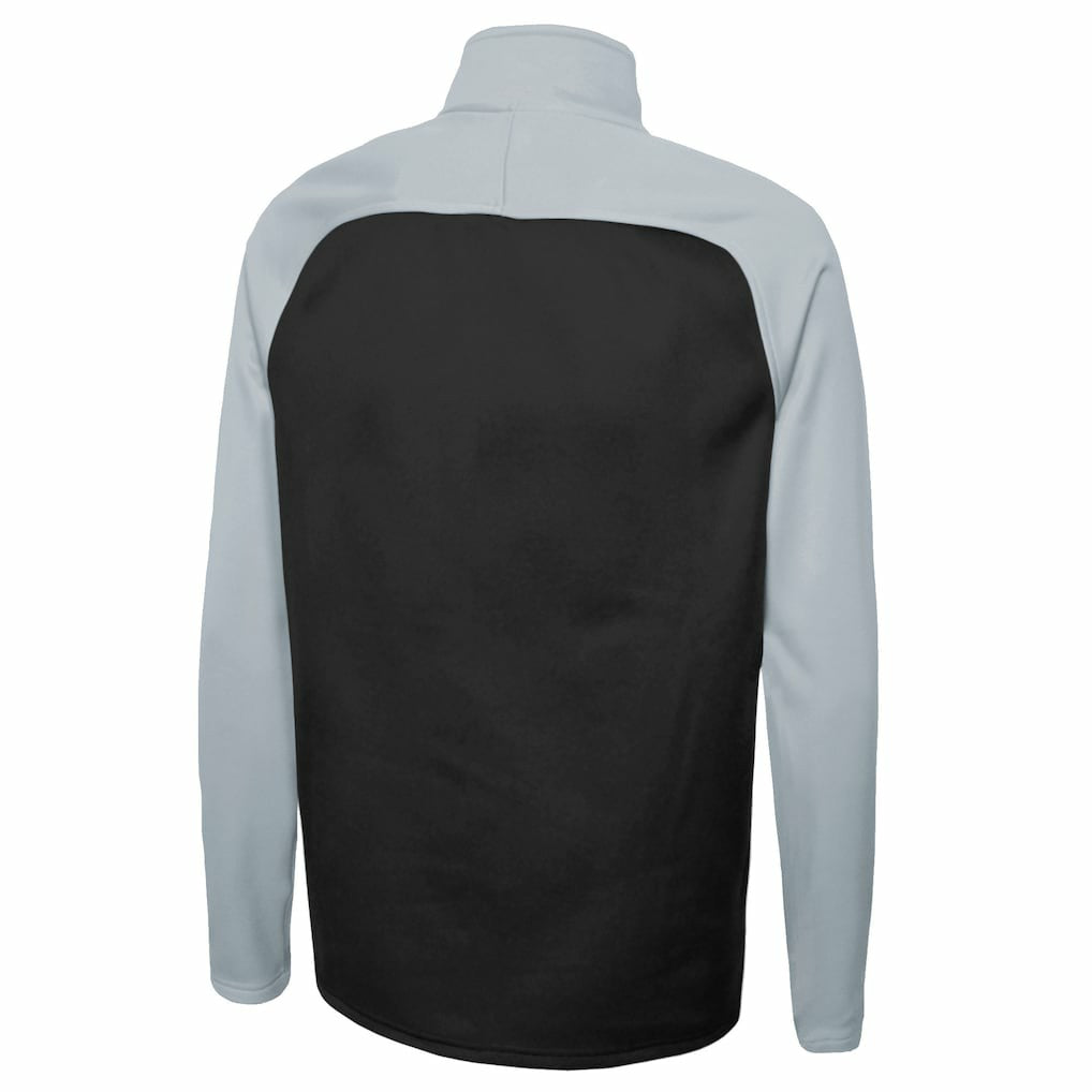 Las Vegas Raiders New Era Combine Authentic O-Line Raglan Half-Zip Jacket - Black Jackets