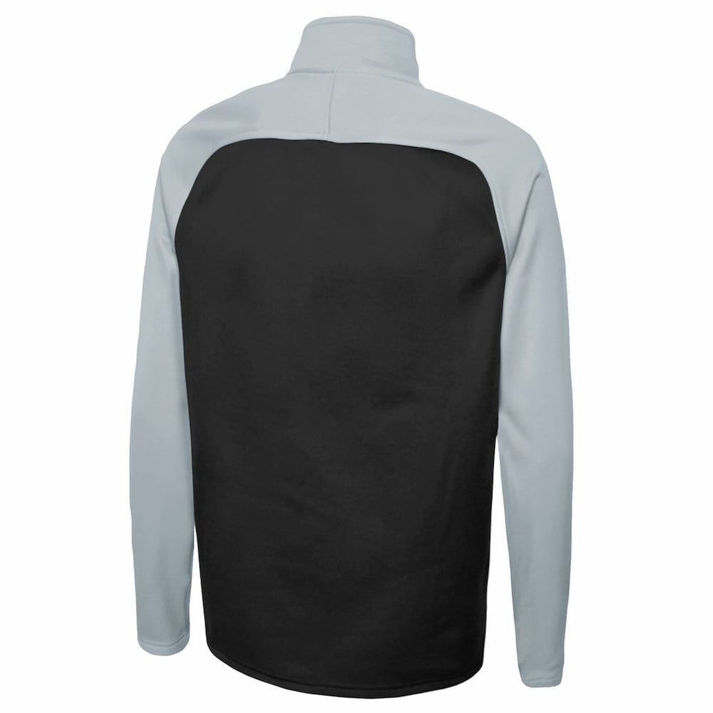 Las Vegas Raiders New Era Combine Authentic O-Line Raglan Half-Zip Jacket - Black Jackets