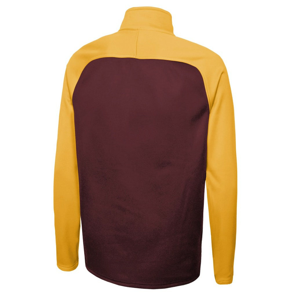 Washington Commanders New Era Combine Authentic O-Line Raglan Half-Zip Jacket - Burgundy Jackets