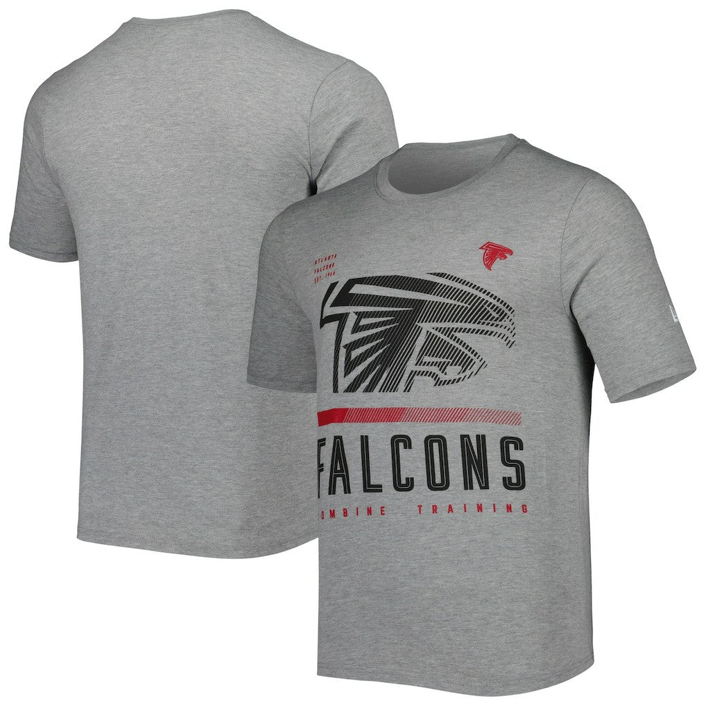 Atlanta Falcons New Era Combine Authentic Red Zone T-Shirt - Heathered Gray T-shirts