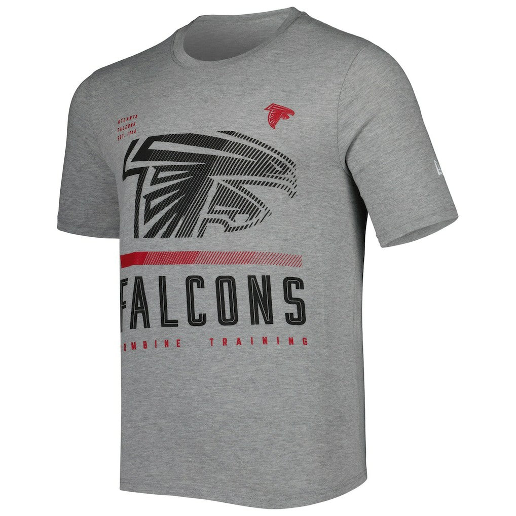 Atlanta Falcons New Era Combine Authentic Red Zone T-Shirt - Heathered Gray T-shirts