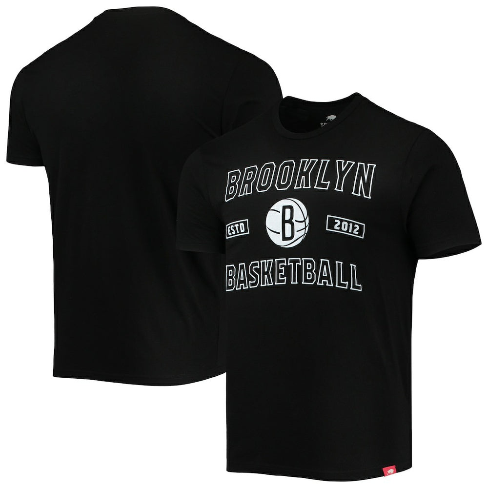Brooklyn Nets Sportiqe Tri-Blend T-Shirt Black outlet