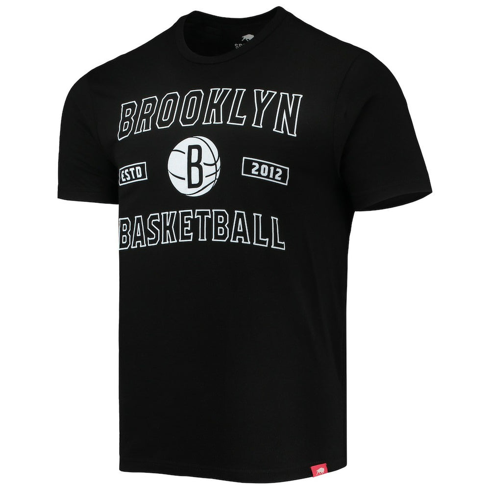 Brooklyn Nets Sportiqe Tri-Blend T-Shirt Black outlet