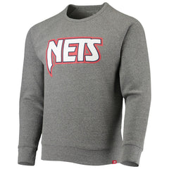 Brooklyn Nets Sportiqe Moments Mixtape Harmon Raglan Pullover Sweatshirt Heathered Gray