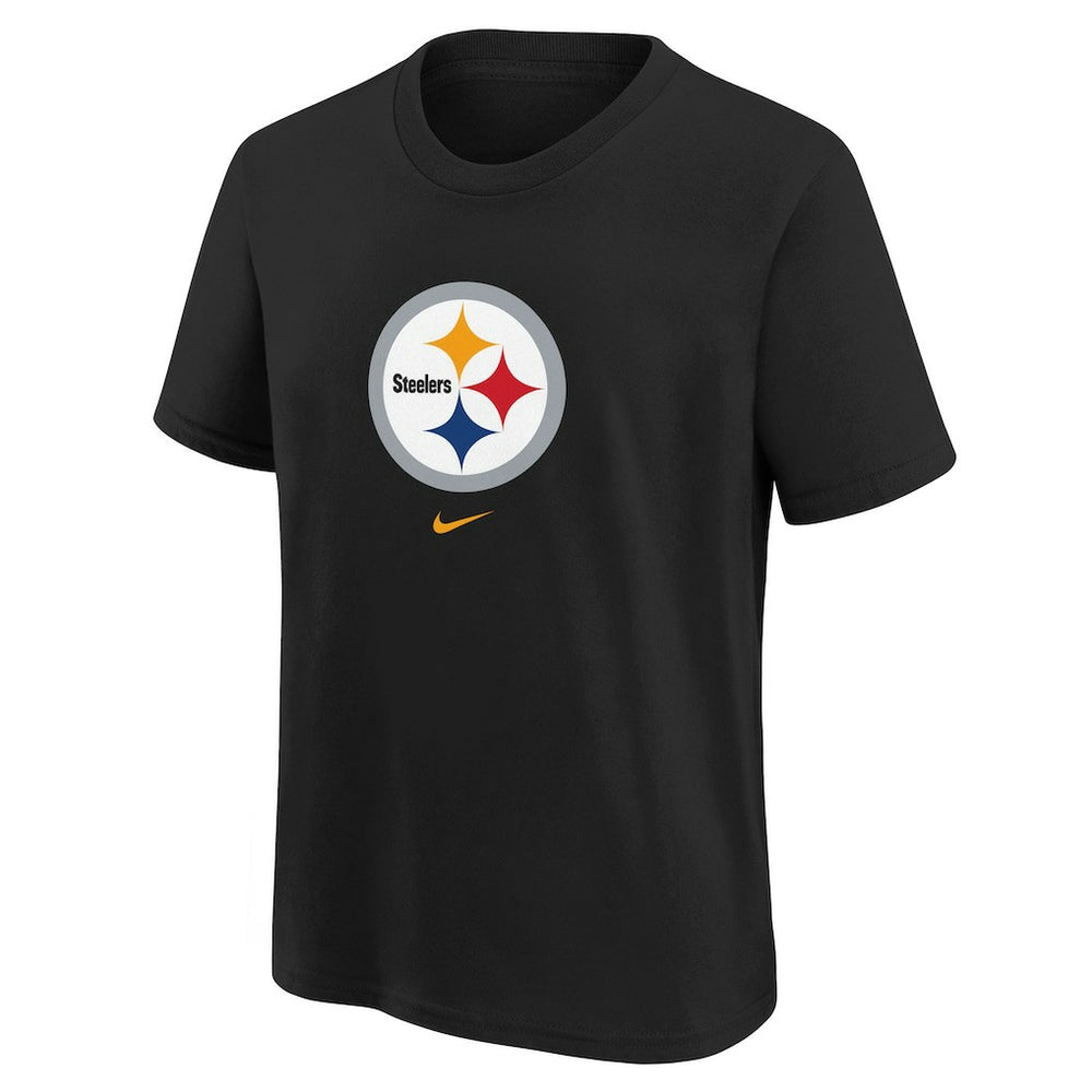Pittsburgh Steelers Youth Logo T-Shirt - Black T-shirts