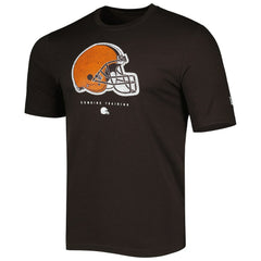 Cleveland Browns New Era Combine Authentic Ball Logo T-Shirt - Brown T-shirts