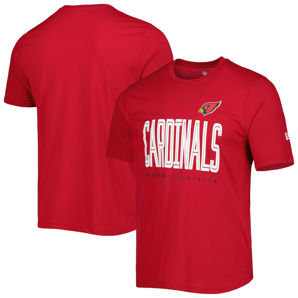 Arizona Cardinals New Era Combine Authentic Training Huddle Up T-Shirt - Cardinal T-shirts