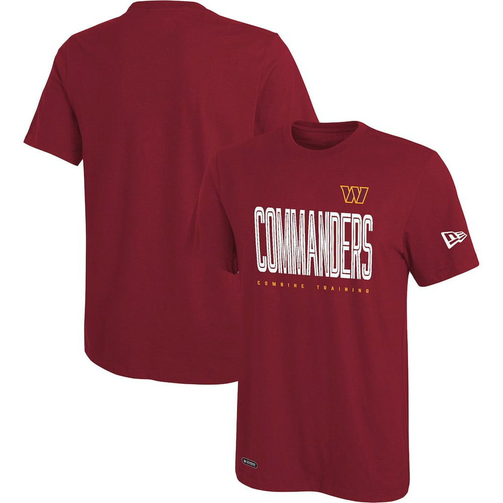 Washington Commanders New Era Combine Authentic Training Huddle Up T-Shirt - Burgundy T-shirts