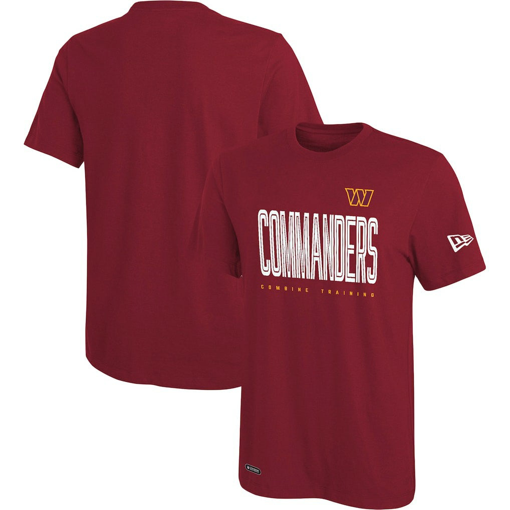 Washington Commanders New Era Combine Authentic Training Huddle Up T-Shirt - Burgundy T-shirts