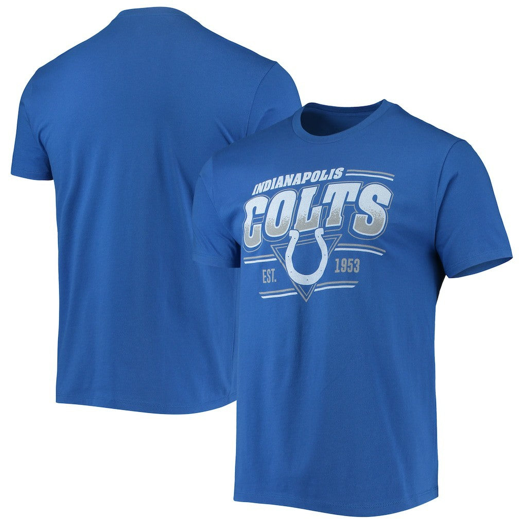 Indianapolis Colts Junk Food Throwback T-Shirt - Royal T-shirts