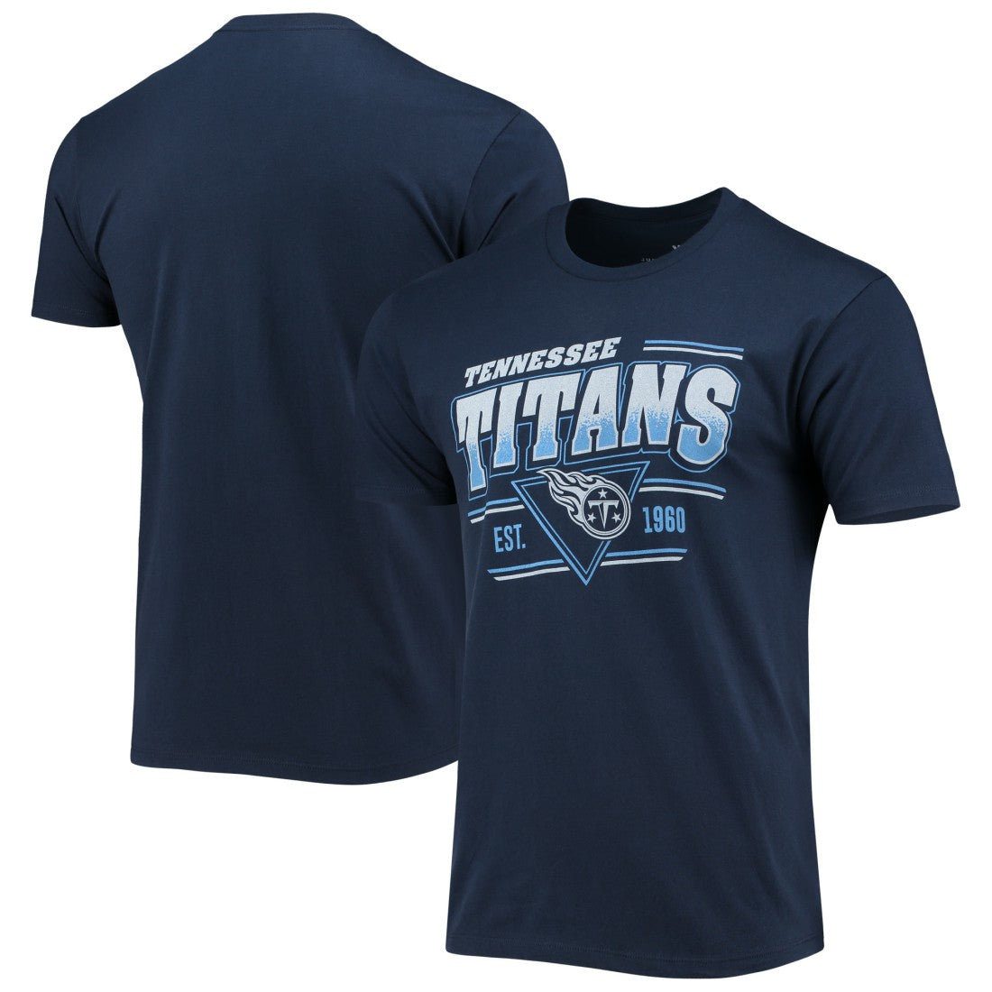Tennessee Titans Junk Food Throwback T-Shirt - Navy T-shirts