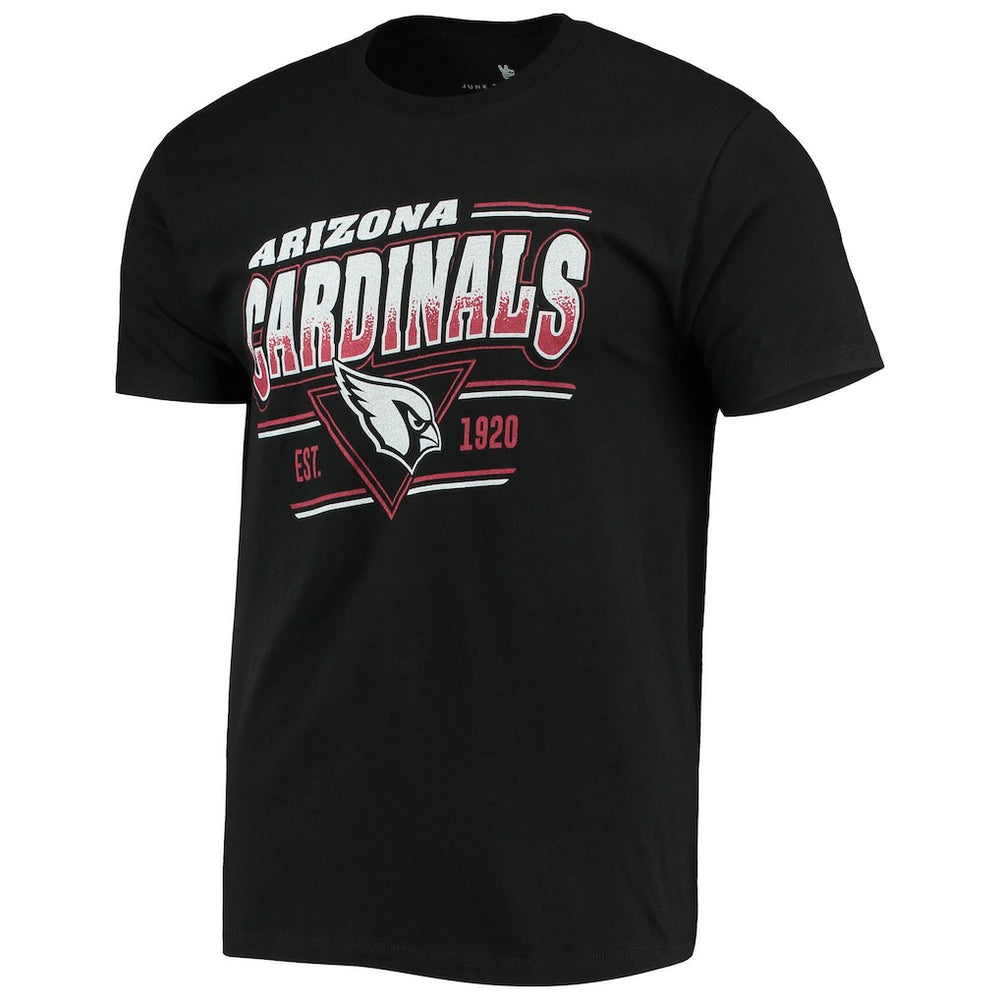 Arizona Cardinals Junk Food Throwback T-Shirt - Black T-shirts