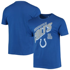 Indianapolis Colts Junk Food Slant T-Shirt - Royal T-shirts