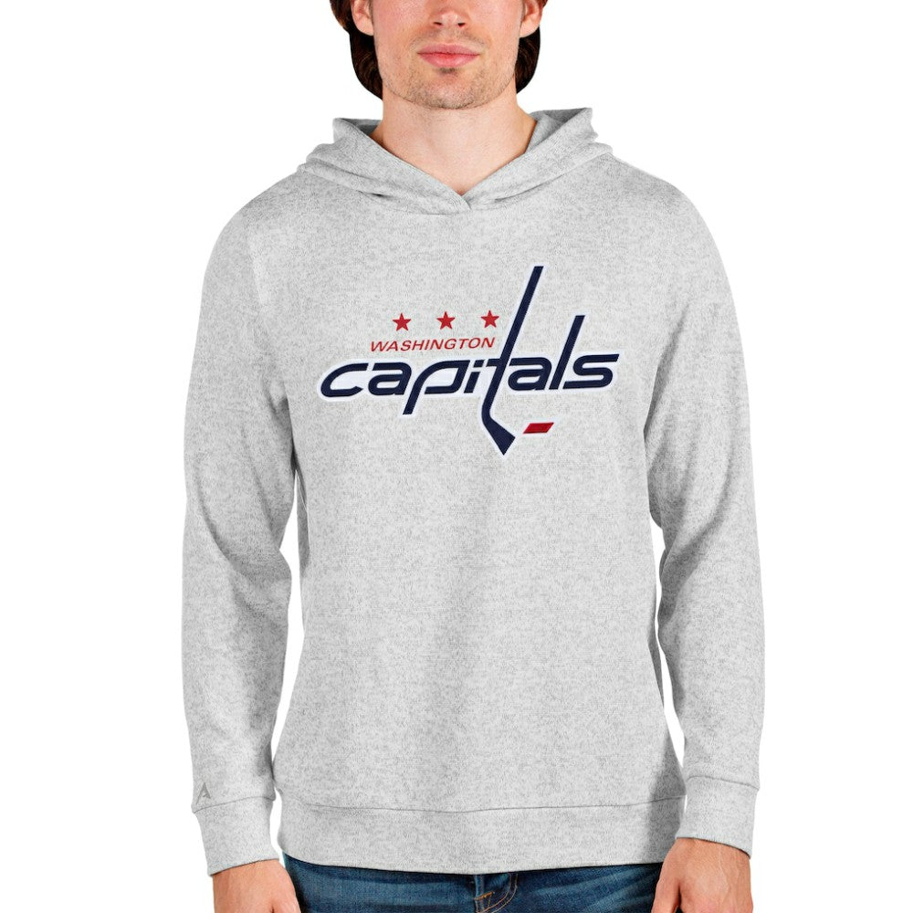 Washington Capitals Antigua Absolute Pullover Hoodie - Heathered Gray | US 4550566