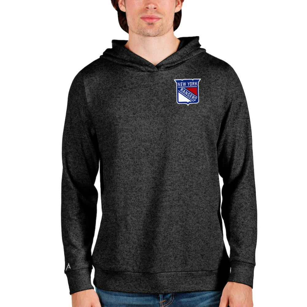 New York Rangers Antigua Team Absolute Pullover Hoodie - Black | US 4550793