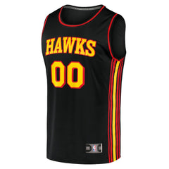 Atlanta Hawks Fast Break Replica Custom Jersey Black Statement Edition - Fanatics