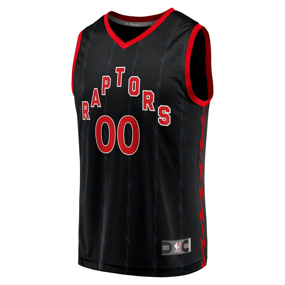 Toronto Raptors Fast Break Replica Custom Jersey Black Statement Edition - Fanatics