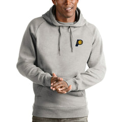 Indiana Pacers Antigua Victory Pullover Hoodie Heathered Gray