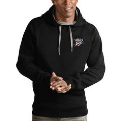 Oklahoma City Thunder Antigua Victory Pullover Hoodie Black