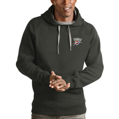 Oklahoma City Thunder Antigua Victory Pullover Hoodie Charcoal