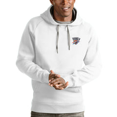 Oklahoma City Thunder Antigua Victory Pullover Hoodie White